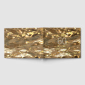 Elegant Gold 60th Wedding Jubileum Gastboek Gastenboek (Volledig)