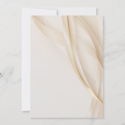 Elegant Gold Abstract Modern Wedding Uitnodiging (Achterkant)