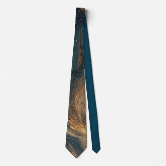 Elegant Gold Accent Tie / Elegante Krawatte Stropdas (Voorkant)