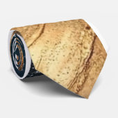 Elegant Gold Accent Tie / Elegante Krawatte Stropdas (Opgerold)