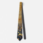 Elegant Gold Accent Tie / Elegante Krawatte Stropdas (Voorkant)