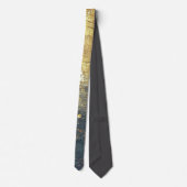Elegant Gold Accent Tie / Elegante Krawatte  Stropdas (Achterkant)