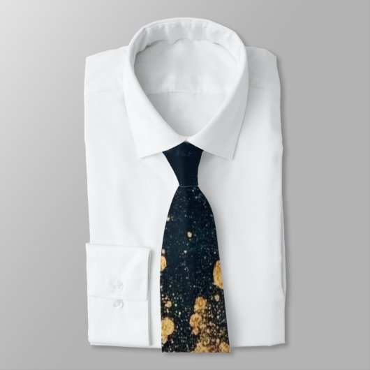 Elegant Gold Accent Tie / Elegante Krawatte Stropdas (Gebonden)