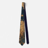 Elegant Gold Accent Tie / Elegante Krawatte Stropdas (Voorkant)