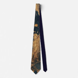 Elegant Gold Accent Tie / Elegante Krawatte Stropdas