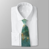 Elegant Gold Accent Tie / Elegante Krawatte Stropdas (Gebonden)