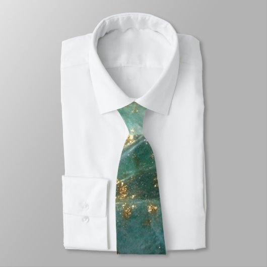 Elegant Gold Accent Tie / Elegante Krawatte Stropdas (Gebonden)