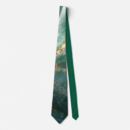 Elegant Gold Accent Tie / Elegante Krawatte Stropdas (Voorkant)