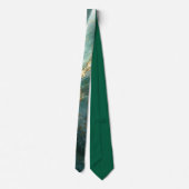Elegant Gold Accent Tie / Elegante Krawatte Stropdas (Achterkant)