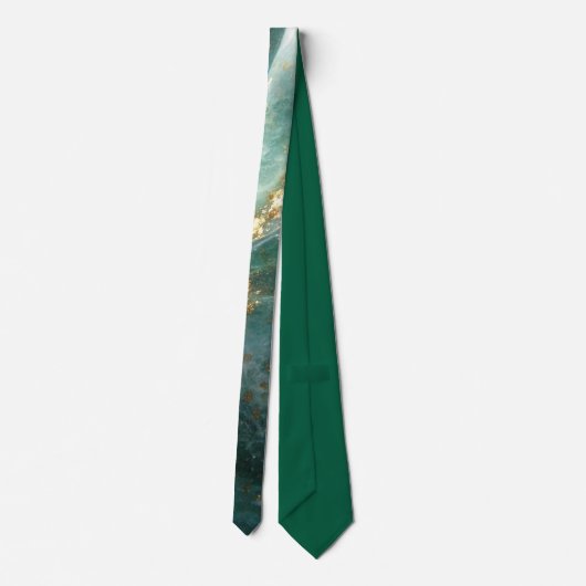 Elegant Gold Accent Tie / Elegante Krawatte Stropdas (Achterkant)