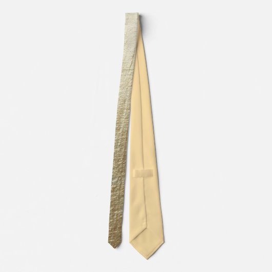 Elegant Gold Accent Tie / Elegante Krawatte Stropdas (Achterkant)