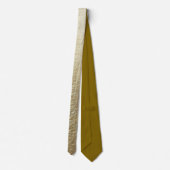 Elegant Gold Accent Tie / Elegante Krawatte Stropdas (Achterkant)
