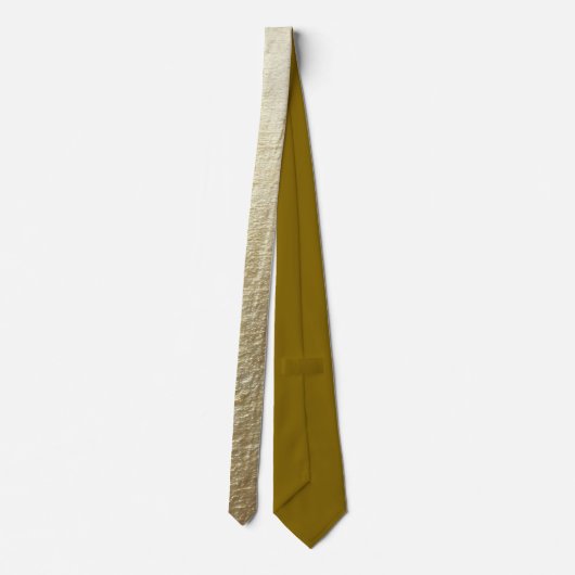Elegant Gold Accent Tie / Elegante Krawatte Stropdas (Achterkant)