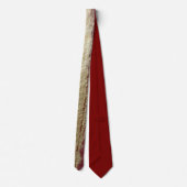 Elegant Gold Accent Tie / Elegante Krawatte Stropdas (Achterkant)