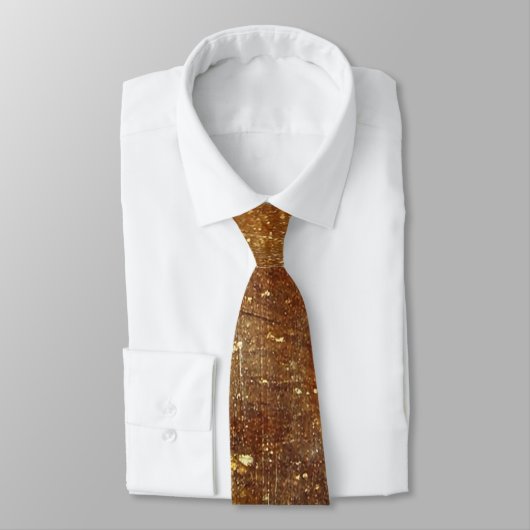 Elegant Gold Accent Tie / Elegante Krawatte Stropdas (Gebonden)