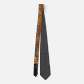 Elegant Gold Accent Tie / Elegante Krawatte Stropdas (Achterkant)
