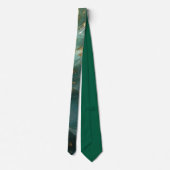 Elegant Gold Accent Tie / Elegante Krawatte Stropdas (Achterkant)