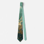 Elegant Gold Accent Tie / Elegante Krawatte Stropdas (Voorkant)