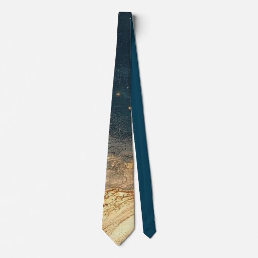 Elegant Gold Accent Tie / Elegante Krawatte Stropdas (Voorkant)