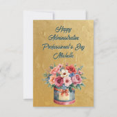 Elegant Gold Administrative Professionals Day Bedankkaart (Voorkant)