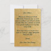 Elegant Gold Administrative Professionals Day Bedankkaart (Achterkant)