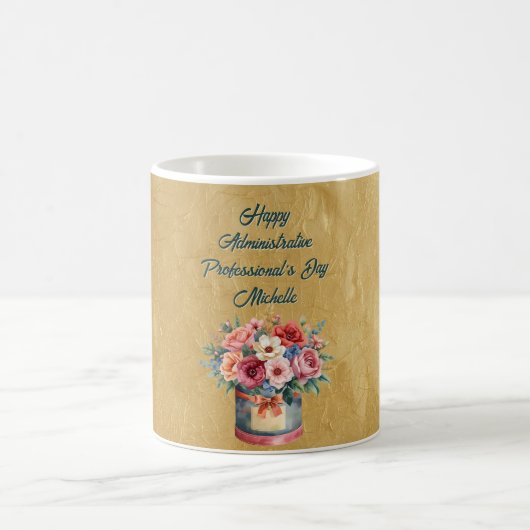 Elegant Gold Administrative Professionals Day Koffiemok (Center)