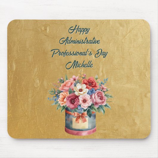 Elegant Gold Administrative Professionals Day Muismat (Voorkant)