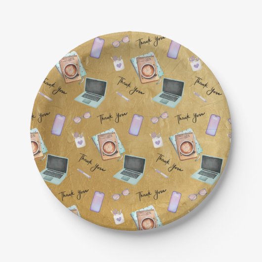 Elegant Gold Administrative Professionals Day Papieren Bordje (Voorkant)