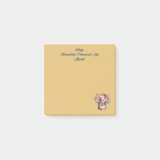 Elegant Gold Administrative Professionals Day Post-it® Notes (Voorkant)