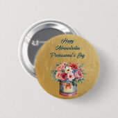 Elegant Gold Administrative Professionals Day Ronde Button 5,7 Cm (Voorkant /achterkant)