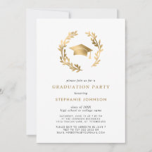 Elegant Gold Afstudeerder Pet en Wreator Graduatio