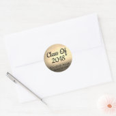 Elegant Gold Afstuderen Envelope Seals Ronde Sticker (Envelop)