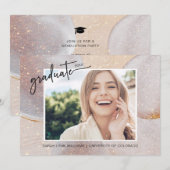 Elegant Gold Afstuderen Kaart (Voorkant / Achterkant)