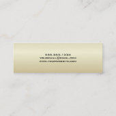 Elegant Gold Afstuderen Name Kaart invoegen Contactkaartje (Achterkant)