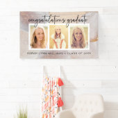 Elegant Gold Afstuderen Spandoek (Insitu)