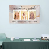 Elegant Gold Afstuderen Spandoek (Beurs)