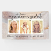 Elegant Gold Afstuderen Spandoek (Horizontaal)