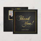 Elegant "Gold"-Afstuderen uit 2013 Hartelijk dank Bedankkaart (Voorkant / Achterkant)