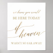 Elegant Gold als de hemel niet zo ver weg was Poster (Voorkant)