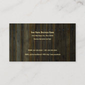 Elegant Gold Anchor Rustic Dock Modern Visitekaartje (Achterkant)