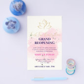 Elegant gold and black beauty salon flyer (Enkel)