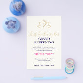 Elegant gold and black beauty salon flyer (Enkel)