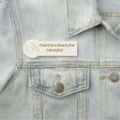 Elegant gold and black beauty salon naamplaatje (In situ)