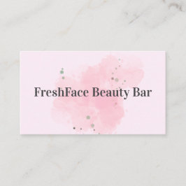 Elegant gold and black beauty salon visitekaartje