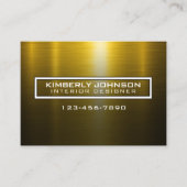 Elegant Gold and Black Business Card Design Visitekaartje (Voorkant)