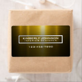 Elegant Gold and Black Label Design (Insitu)