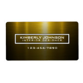 Elegant Gold and Black Label Design (Voorkant)