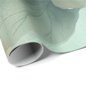 Elegant Gold and Emerald Poppy Wedding Wrapping  Cadeaupapier (Rol Hoek)