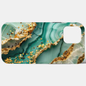 Elegant Gold And Green Marble Case-Mate iPhone Case (Achterkant (horizontaal))