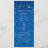 Elegant Gold and Green Roses Watercolor Floral Menu (Achterkant)